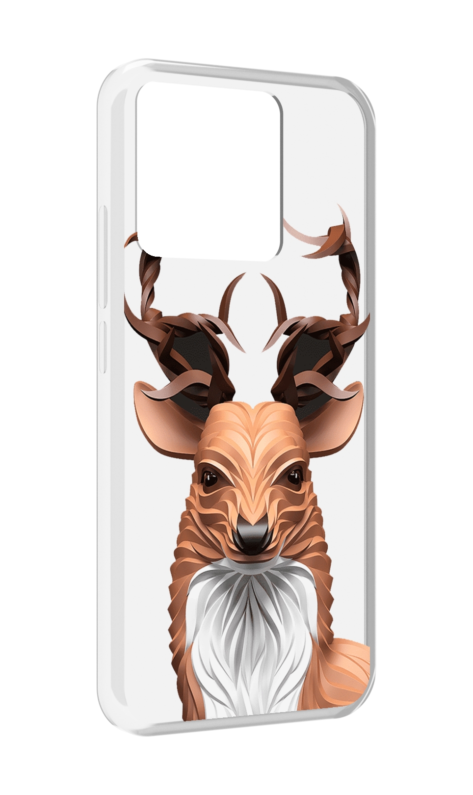 

Чехол MyPads Tocco для Xiaomi Redmi 10A 3D-олень, Прозрачный, Tocco
