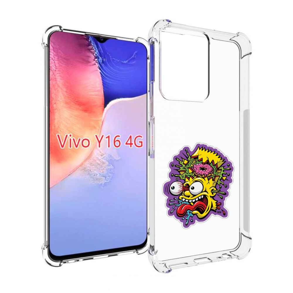 Чехол MyPads Барт-Симпсон для Vivo Y16 4G/ Vivo Y02S