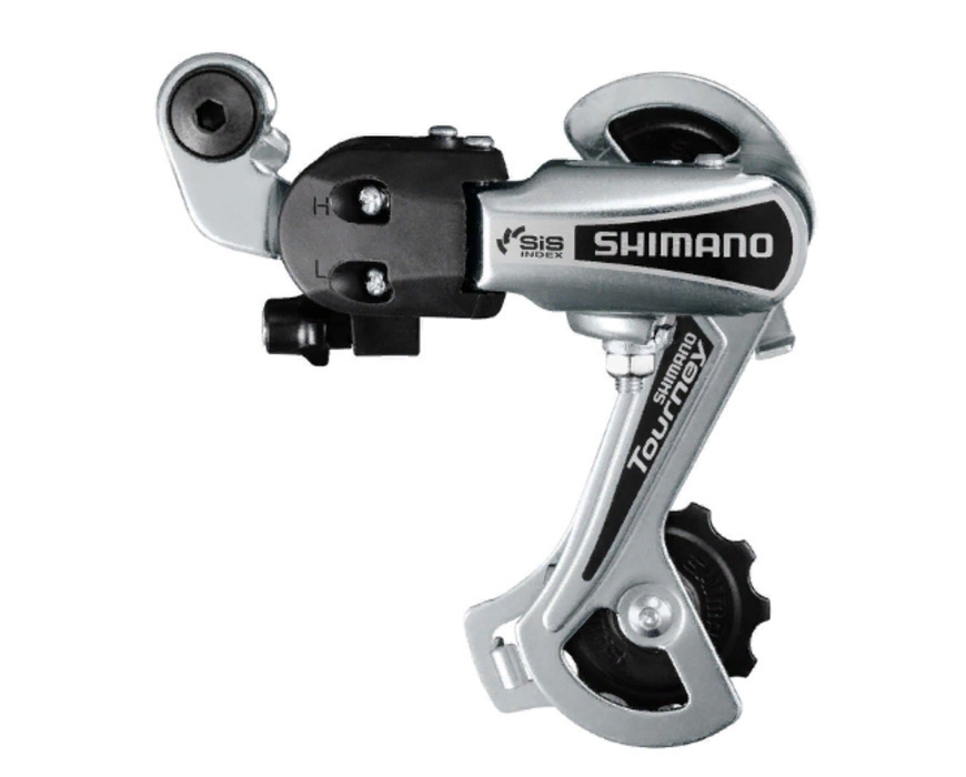 Задний переключатель Shimano TY-21 серебристый