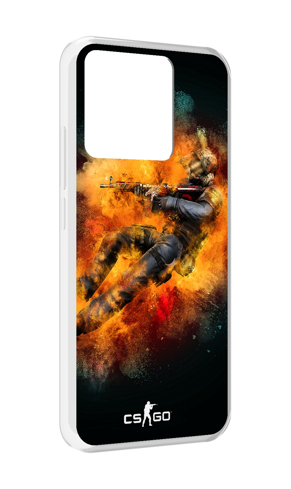 

Чехол MyPads Tocco для Xiaomi Redmi 10A CS-go Контр-террорист, Прозрачный, Tocco