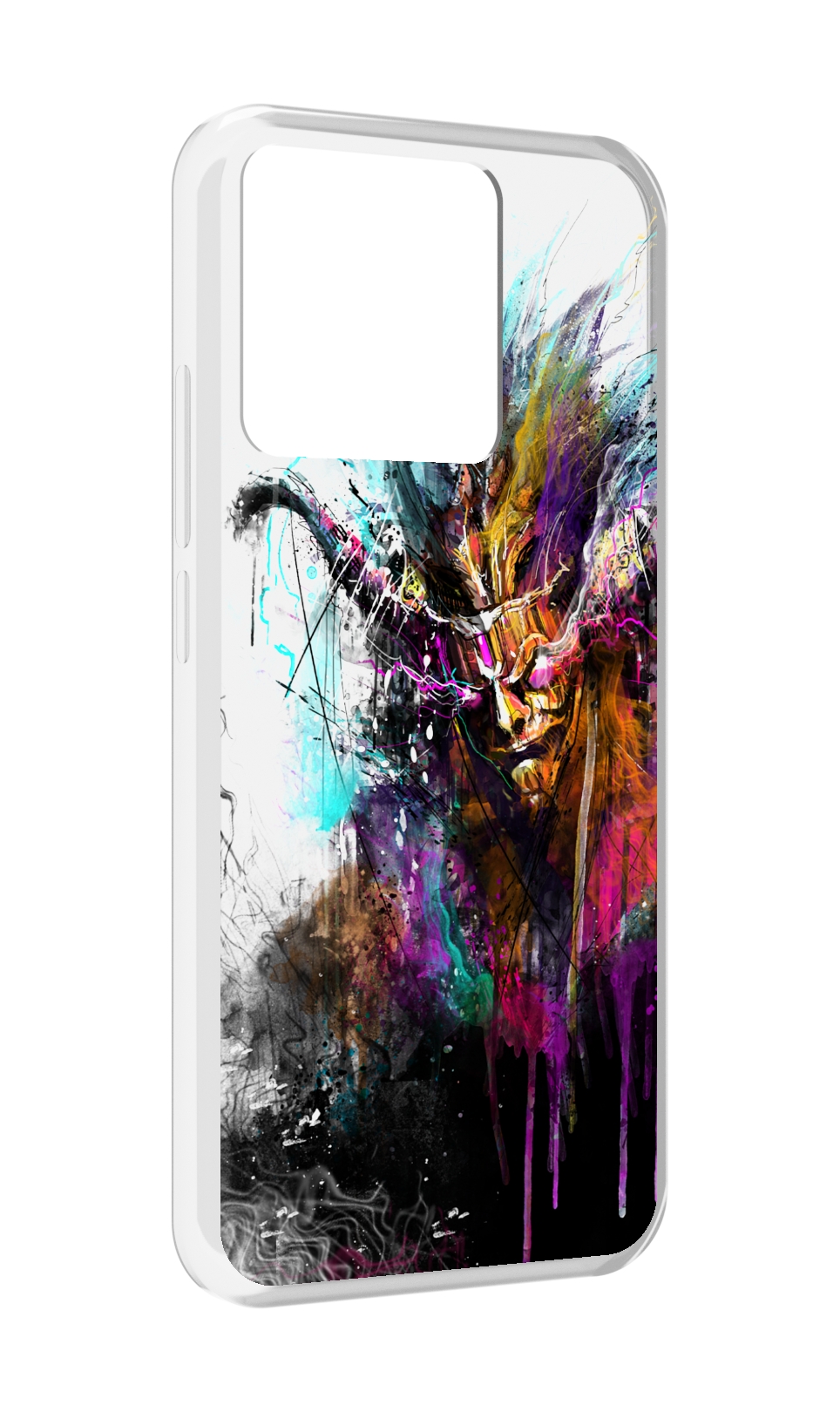 Чехол MyPads Tocco для Xiaomi Redmi 10A яркий дьявол