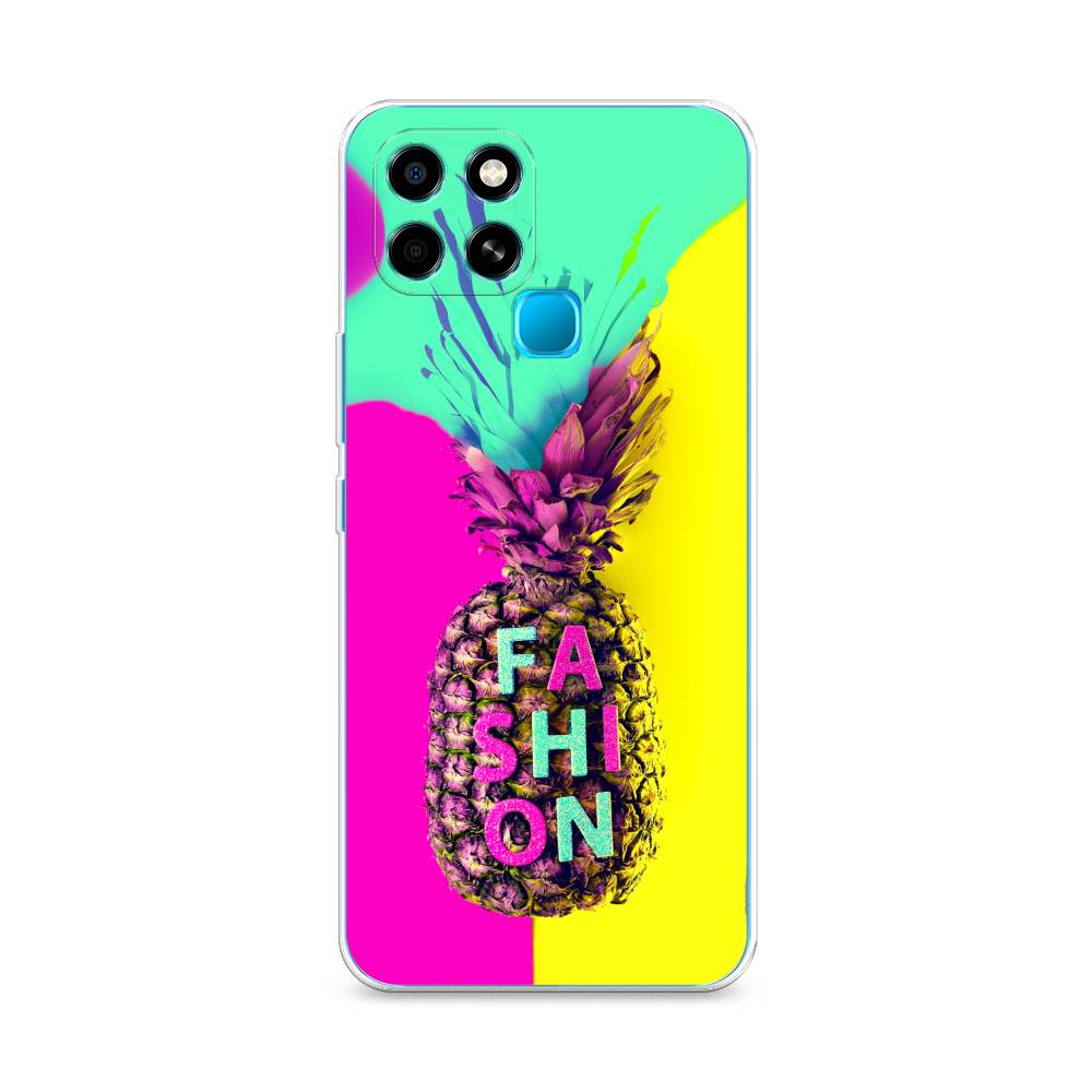 

Чехол Awog на Infinix Smart 6 "Кислотный ананас", Разноцветный, 3101050-10