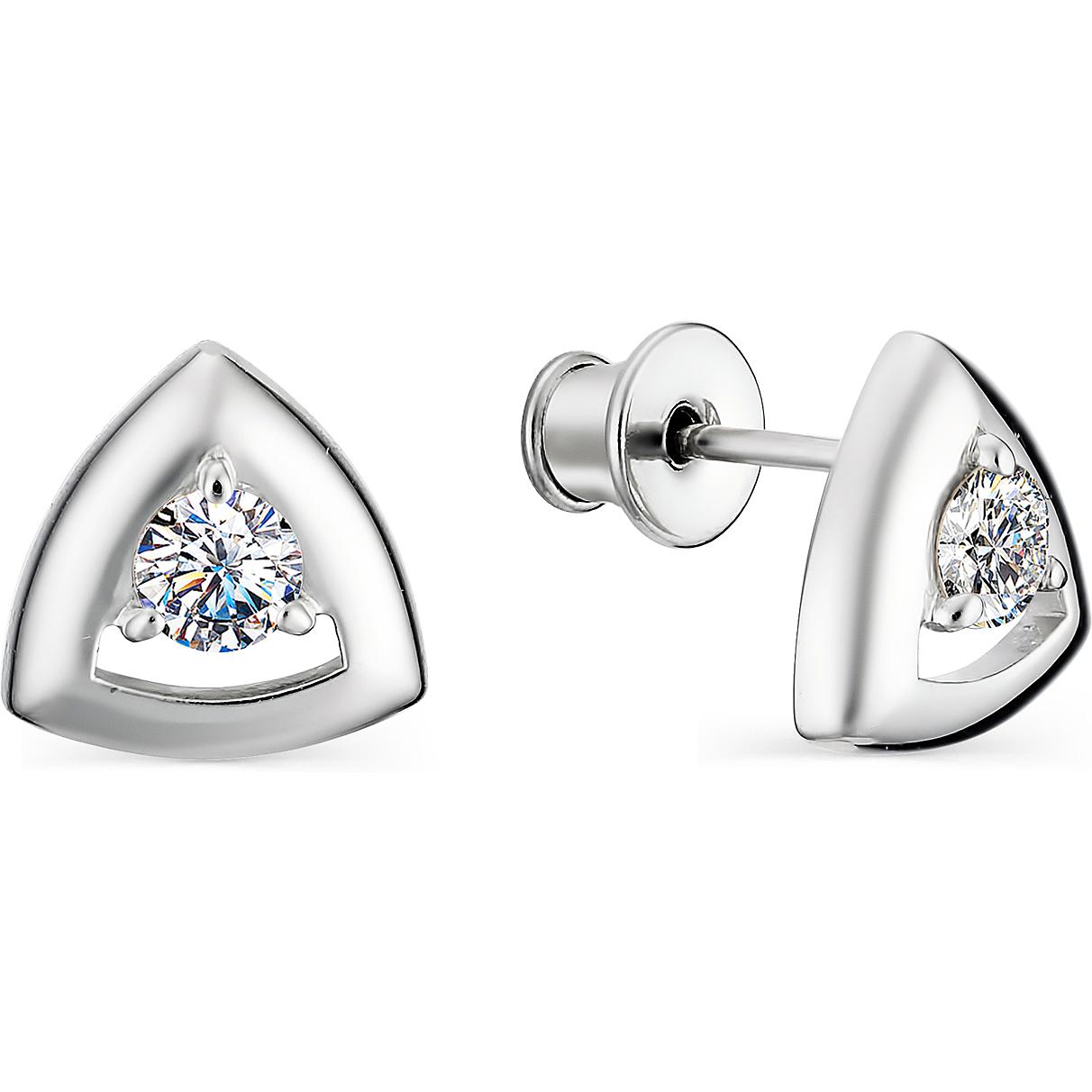 

Серьги женские из серебра АЛЬКОР 02-1341, фианит