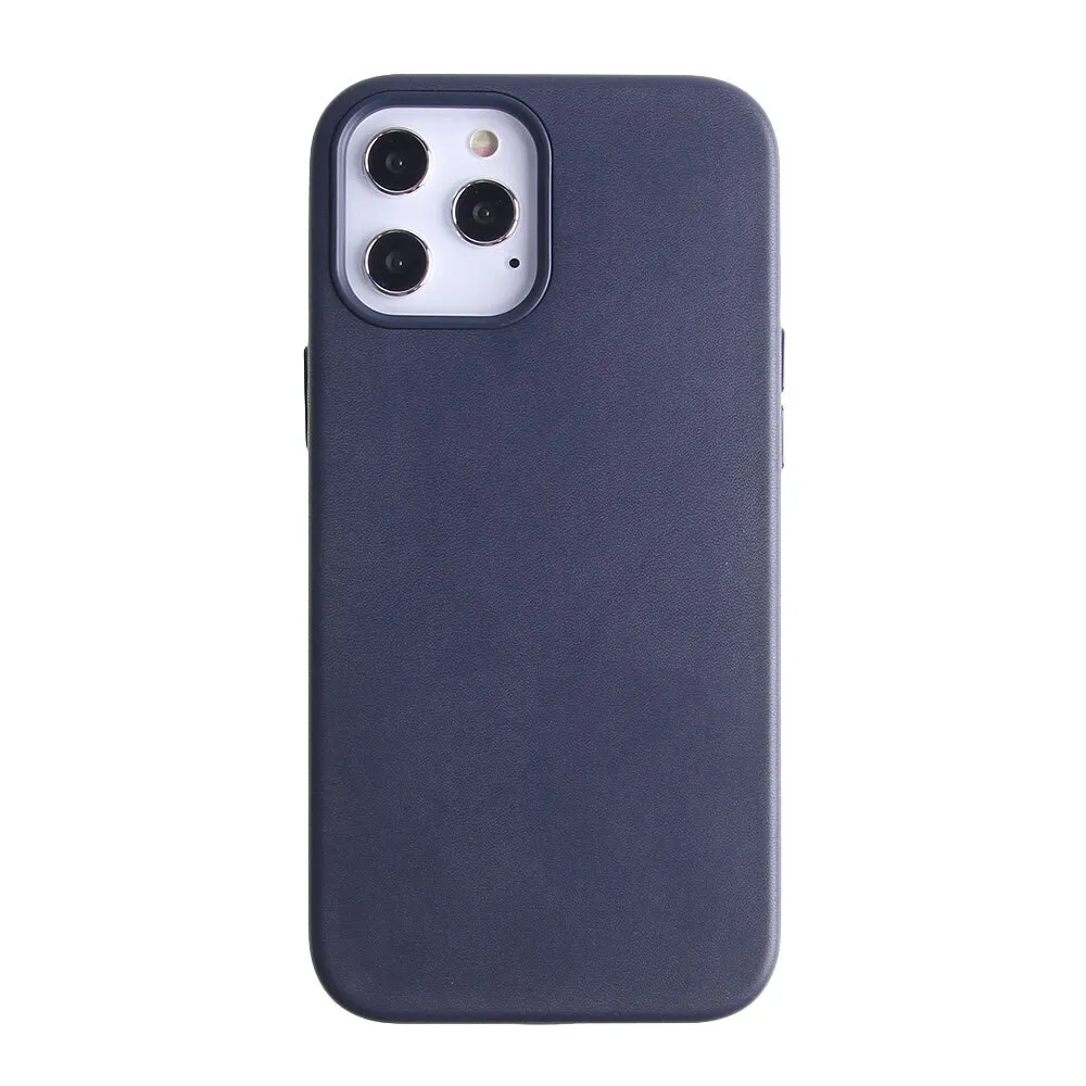 

Накладка силикон Leather Case для iPhone 12 Pro Max Dark Blue, Синий, iPhone 12 Pro Max