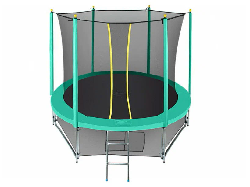 Батут Hasttings Classic с сеткой и лестницей 244 см, green