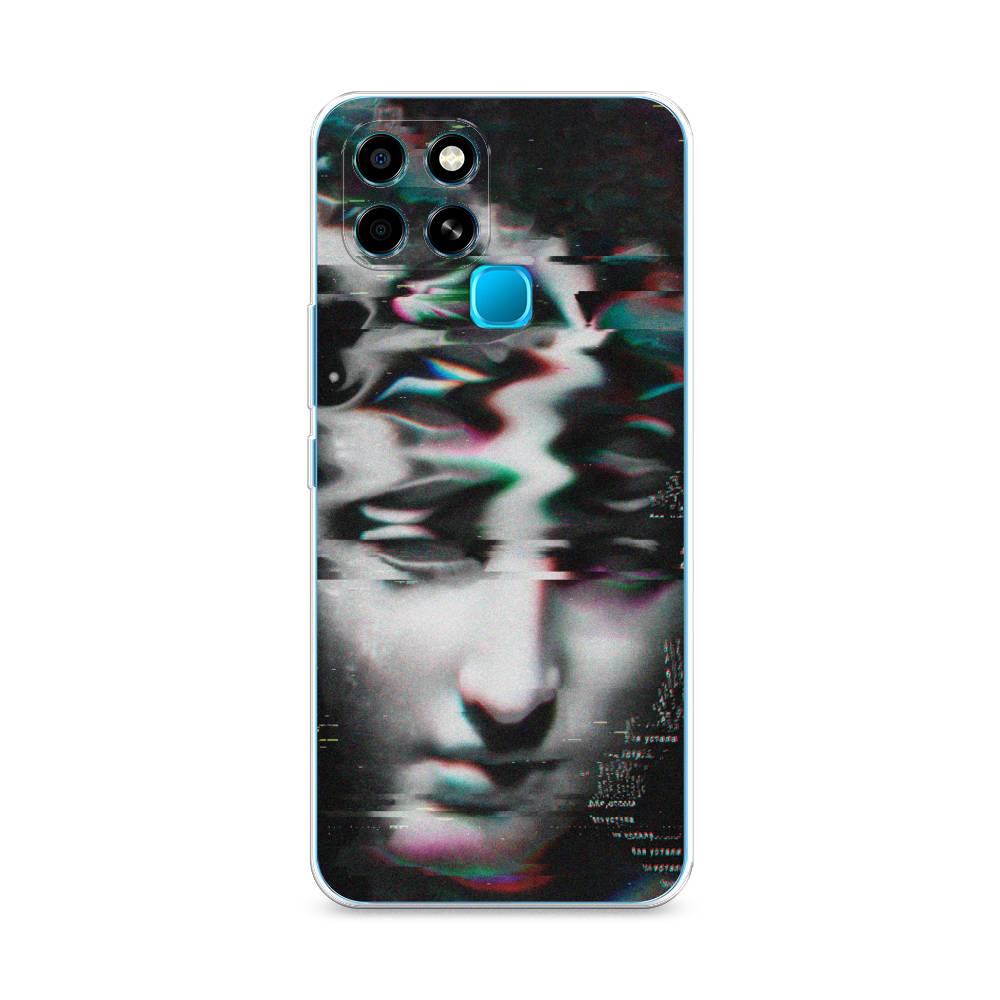 

Чехол Awog на Infinix Smart 6 "Glitch Art", Разноцветный, 3101050-9