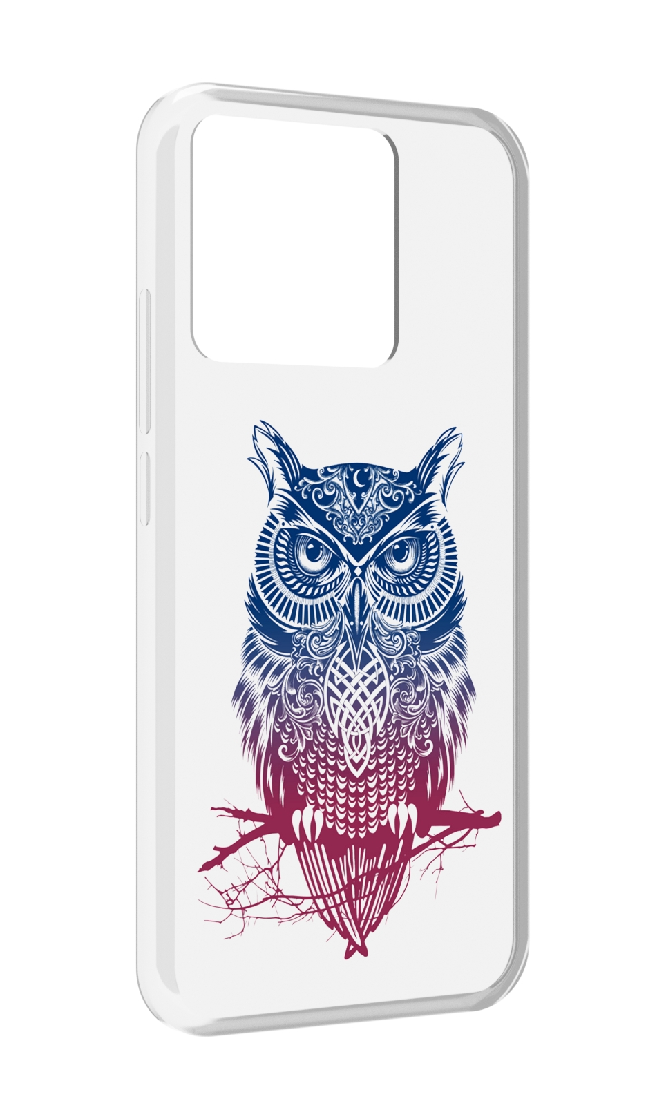 

Чехол MyPads Tocco для Xiaomi Redmi 10A хиппи сова, Прозрачный, Tocco