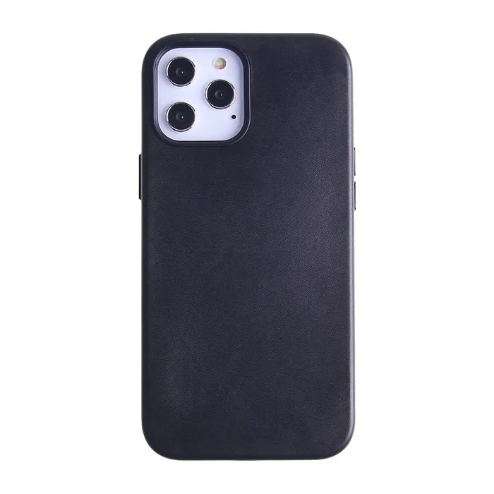 

Накладка силикон Leather Case для iPhone 12 Pro Max Black, Черный, iPhone 12 Pro Max