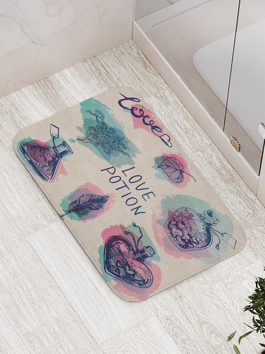 

bath_85818 Коврик противоскользящий для ванной, сауны, бассейна, 77х52 см