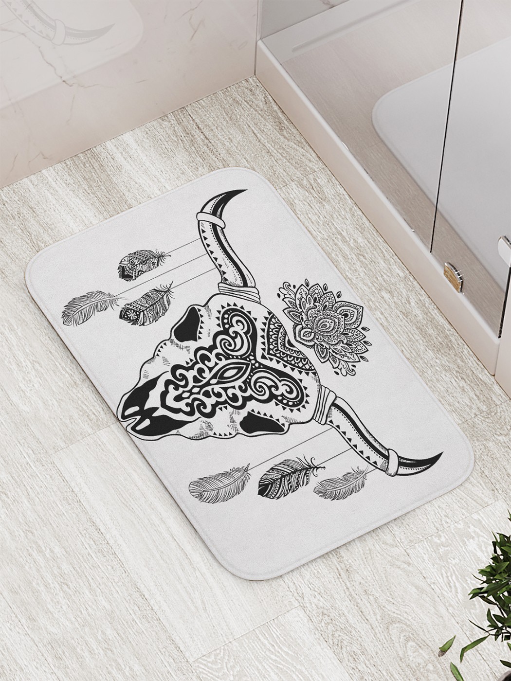 

bath_85815 Коврик противоскользящий для ванной, сауны, бассейна, 77х52 см