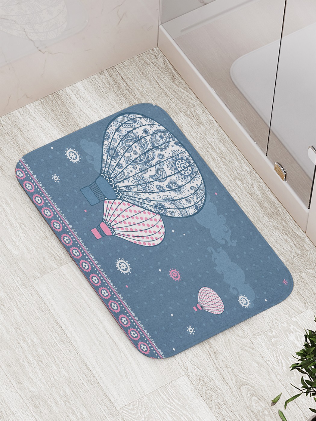 

bath_85809 Коврик противоскользящий для ванной, сауны, бассейна, 77х52 см