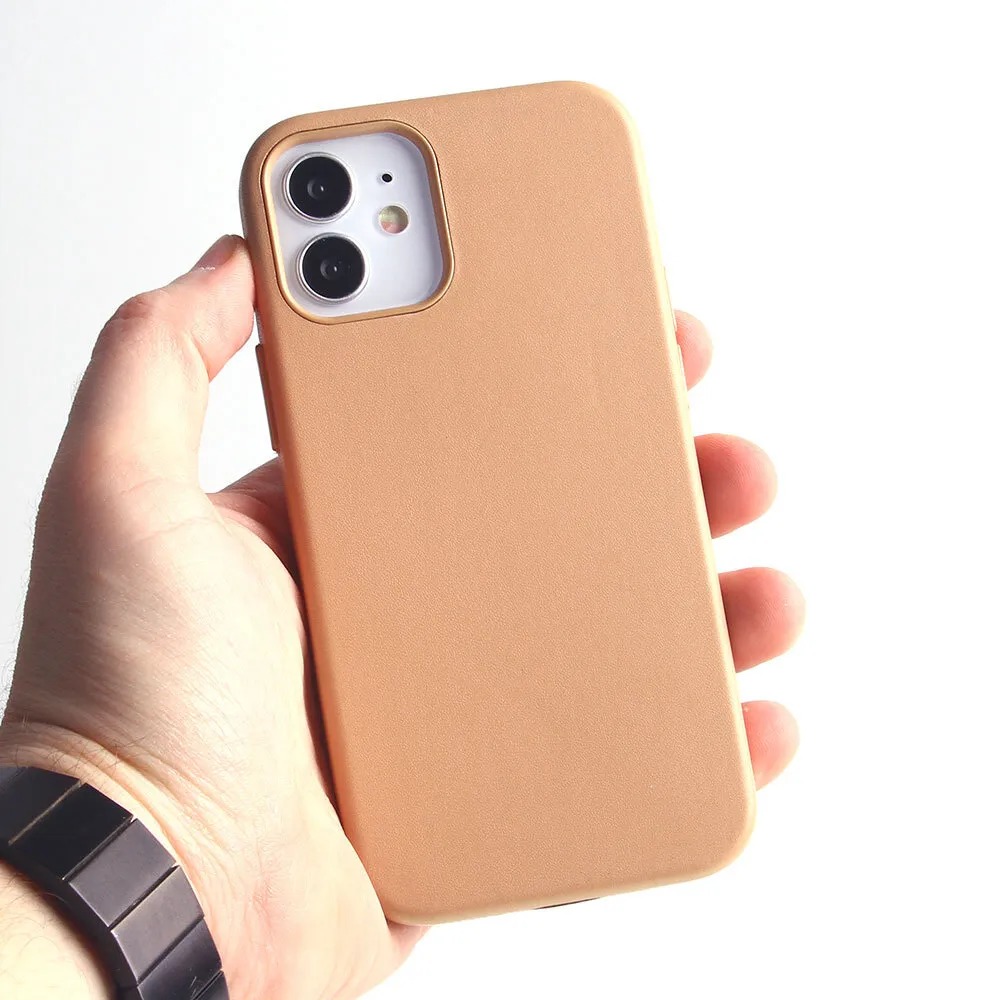 

Накладка силикон Leather Case для iPhone 12 Mini Brown, Коричневый, Накладка силикон Leather Case для iPhone