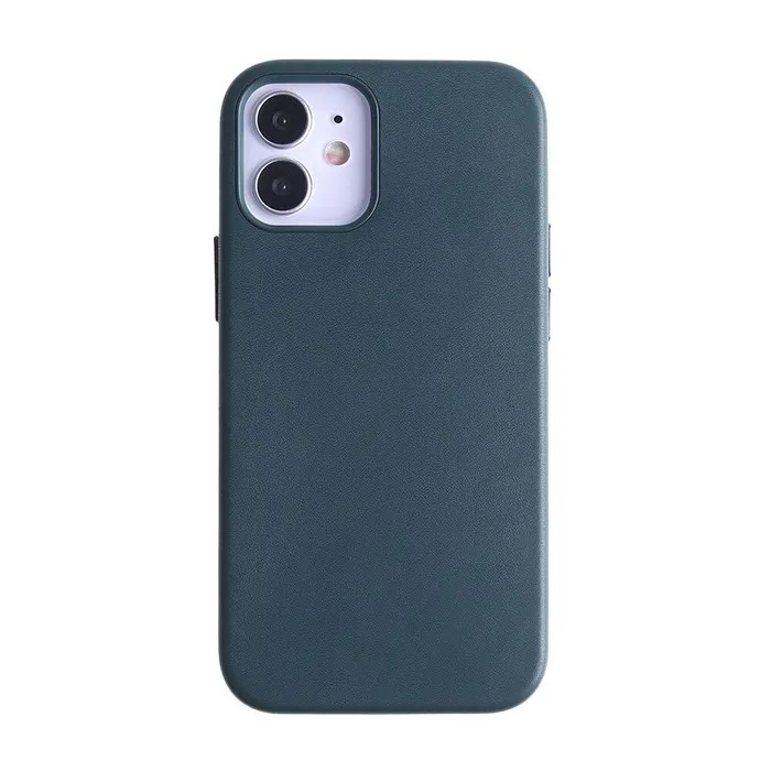 

Накладка силикон Leather Case для iPhone 12 Mini Dark Blue, Синий, Накладка силикон Leather Case для iPhone