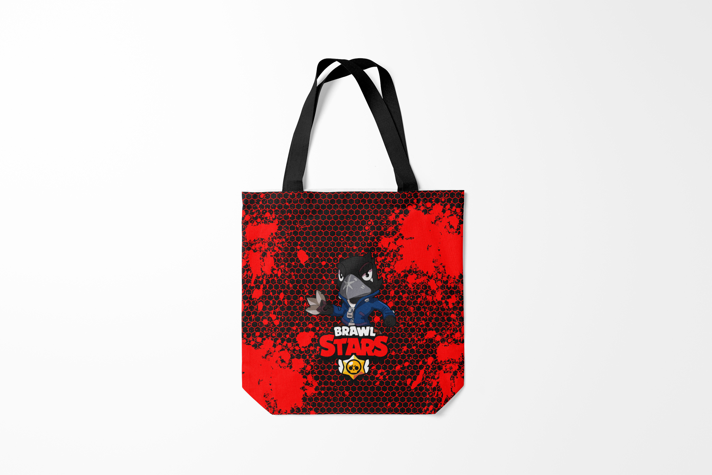 

Сумка шoппер унисекс Burnettie Brawl Stars CROW, красный, Brawl Stars CROW