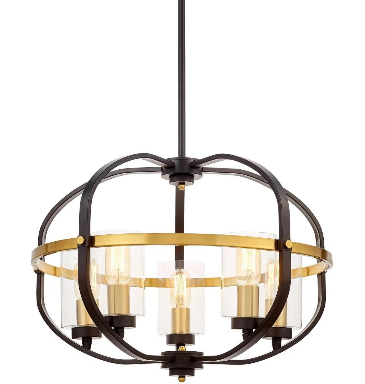 

Lumina Deco Подвесная люстра Lumina Deco Monterey LDP 1141-5 BK+MD