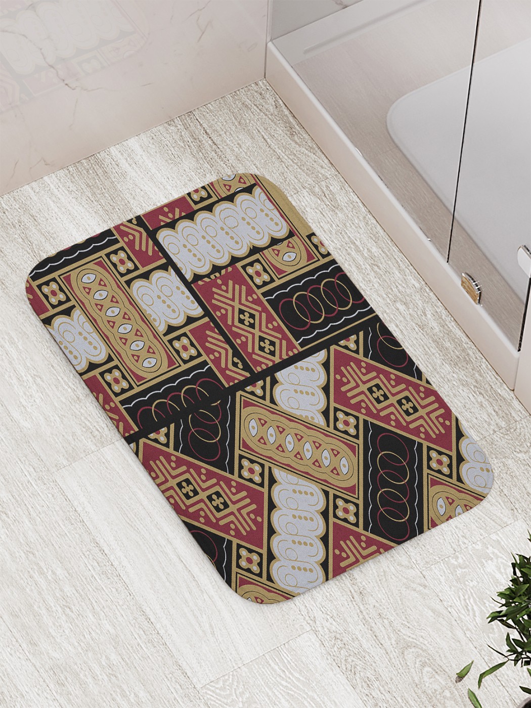

bath_85663 Коврик противоскользящий для ванной, сауны, бассейна, 77х52 см