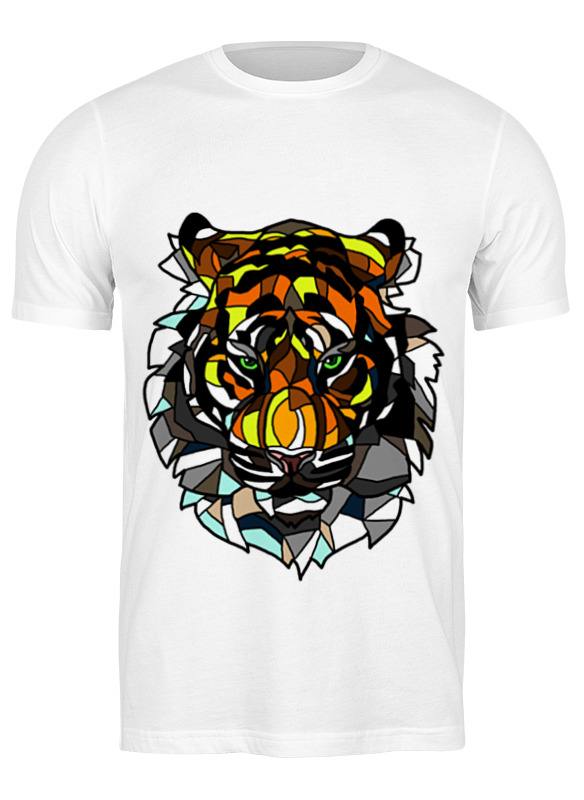 

Футболка мужская Printio Морда тигра белая 3XL, Белый, Морда тигра