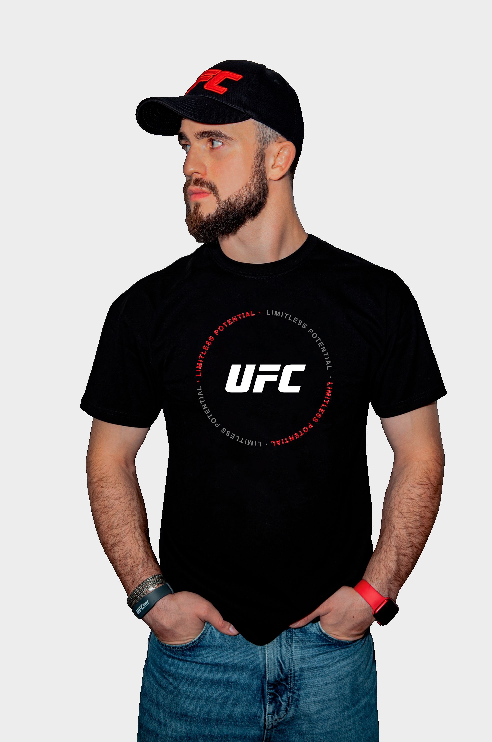 

Футболка мужская UFC UFCTSBL002012P черная M/50, UFCTSBL002012P