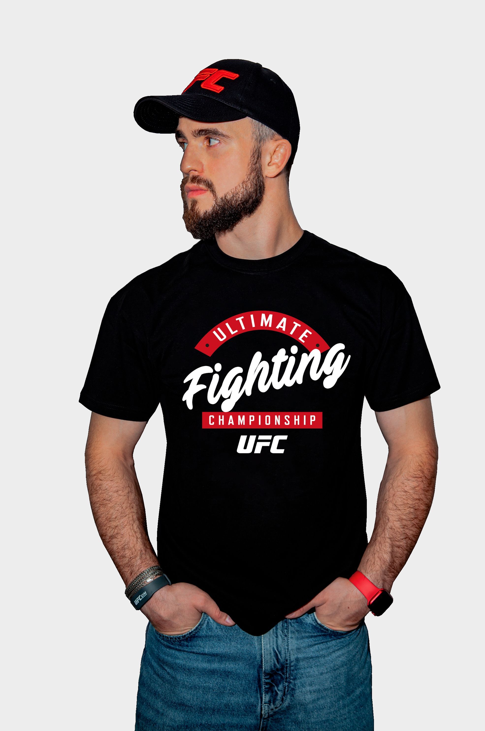 

Футболка мужская UFC UFCTSBL002004P черная M, Черный, UFCTSBL002004P