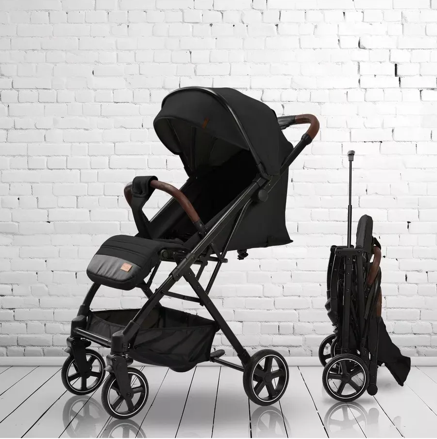 Детская прогулочная коляска LUXMOM W3 черная