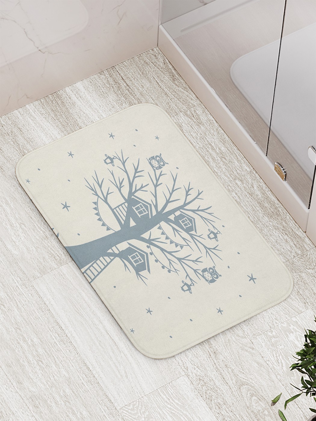 

bath_85599 Коврик противоскользящий для ванной, сауны, бассейна, 77х52 см