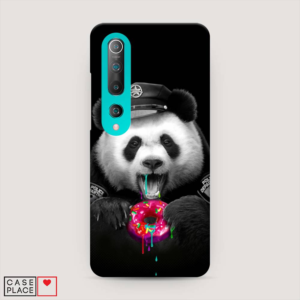 

Пластиковый чехол "Панда police" на Xiaomi Mi 10, 37520-1