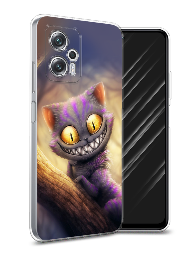 

Чехол Awog на Poco X4 GT/Redmi Note 11T Pro/11T Pro Plus "Cheshire Cat", Разноцветный, 315550-1