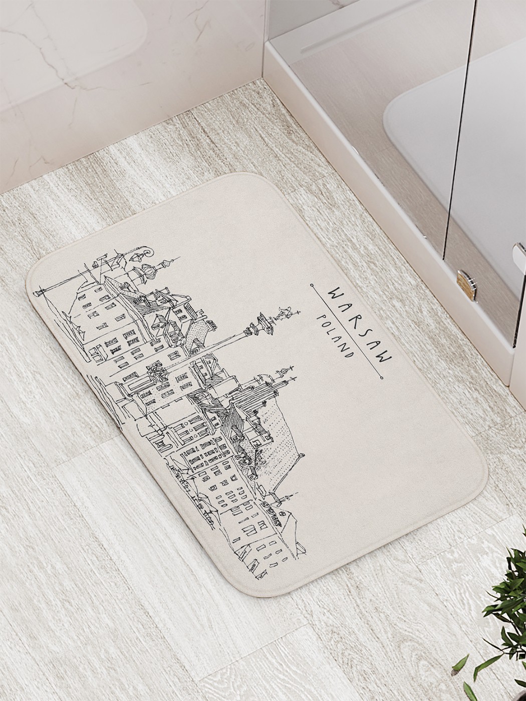 

bath_85585 Коврик противоскользящий для ванной, сауны, бассейна, 77х52 см
