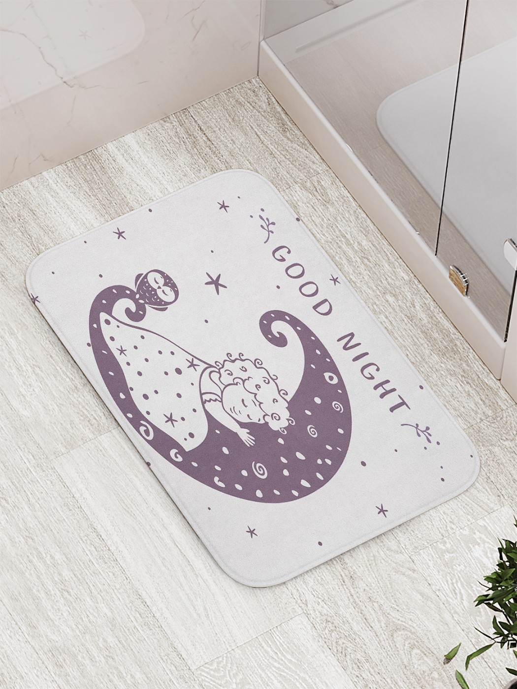 

bath_85583 Коврик противоскользящий для ванной, сауны, бассейна, 77х52 см