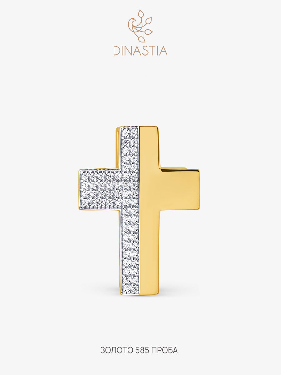 

Бегунок из золота DINASTIA.GOLD 106578, фианит, 106578