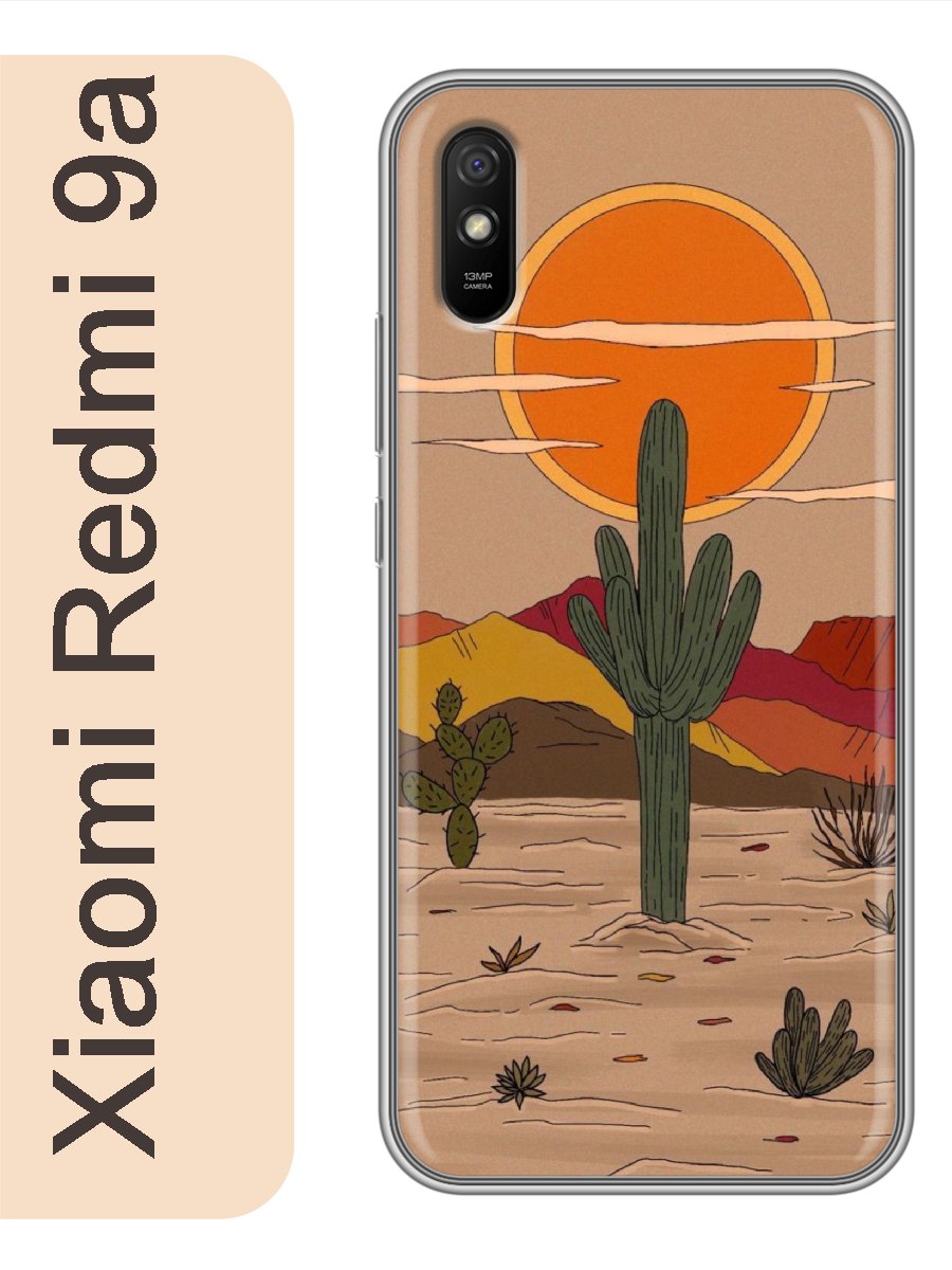 

Чехол на Xiaomi Redmi 9a кактус 280, Прозрачный, red9arzne