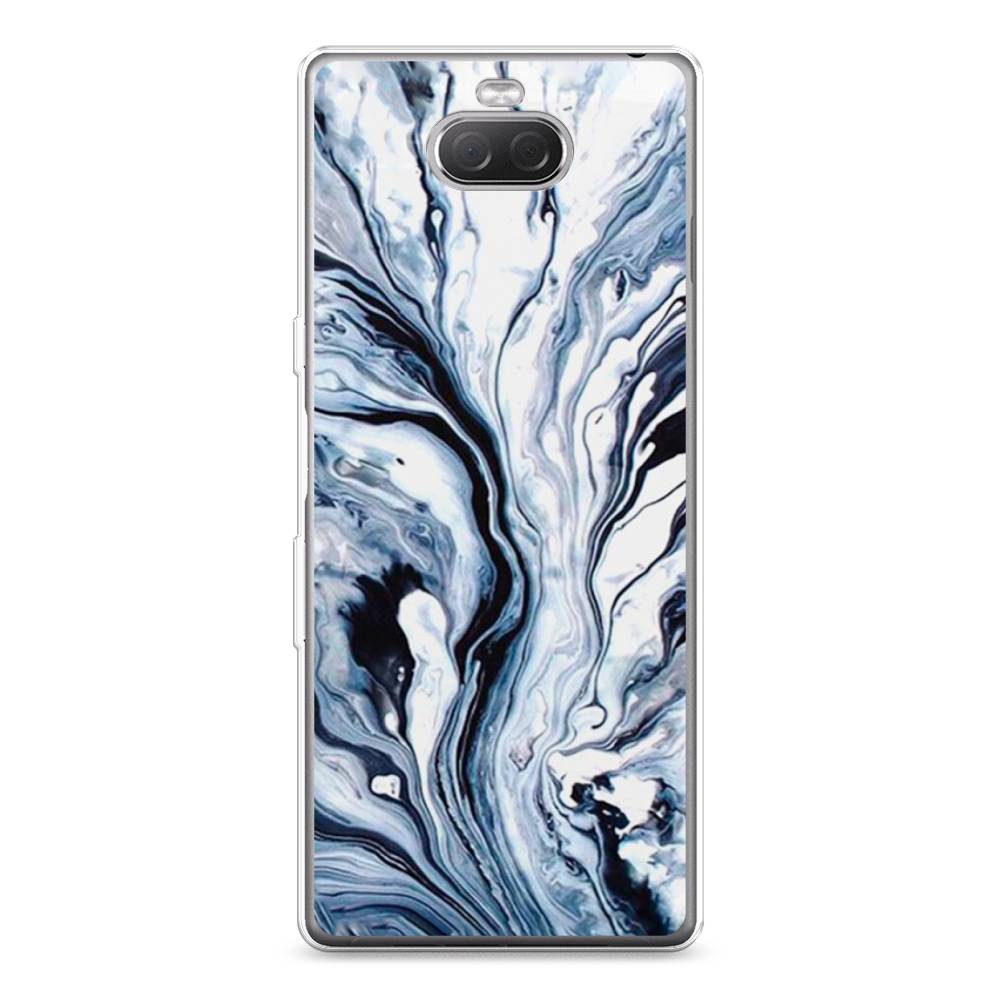 

Силиконовый чехол "Голубой минерал мрамор" на Sony Xperia 10 Plus, 54150-3
