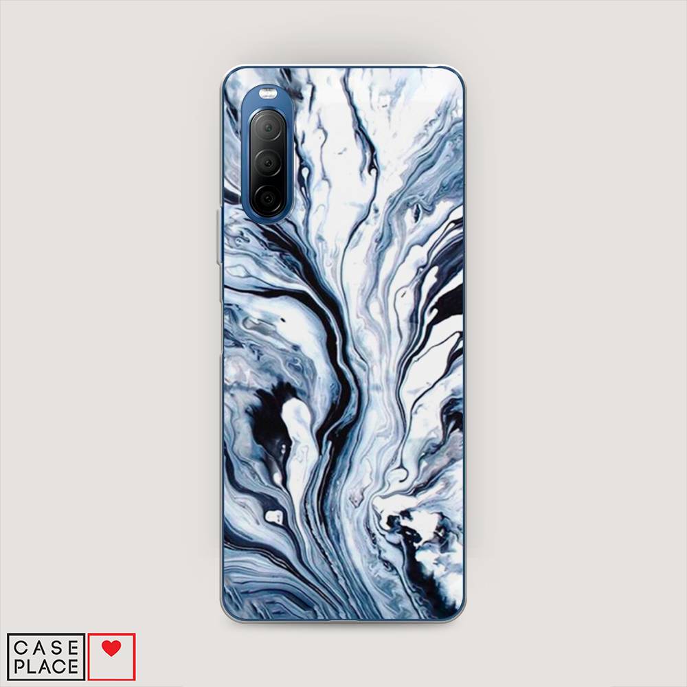

Чехол Awog на Sony Xperia 10 II "Голубой минерал мрамор", Разноцветный, 54650-3