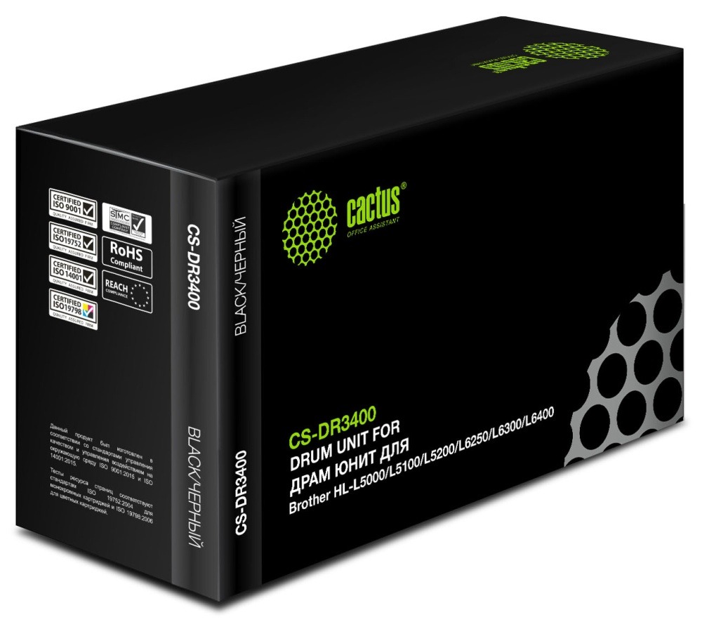 

Блок фотобарабана Cactus CS-DR3400 DR-3400 черный ч/б30000стр. для HL-L5000/L5100/L5200/L6, Блок фотобарабана Cactus CS-DR3400 DR-3400 черный ч/б:30000стр. для HL-L5000/L5100/L5200/L6250/L6300
