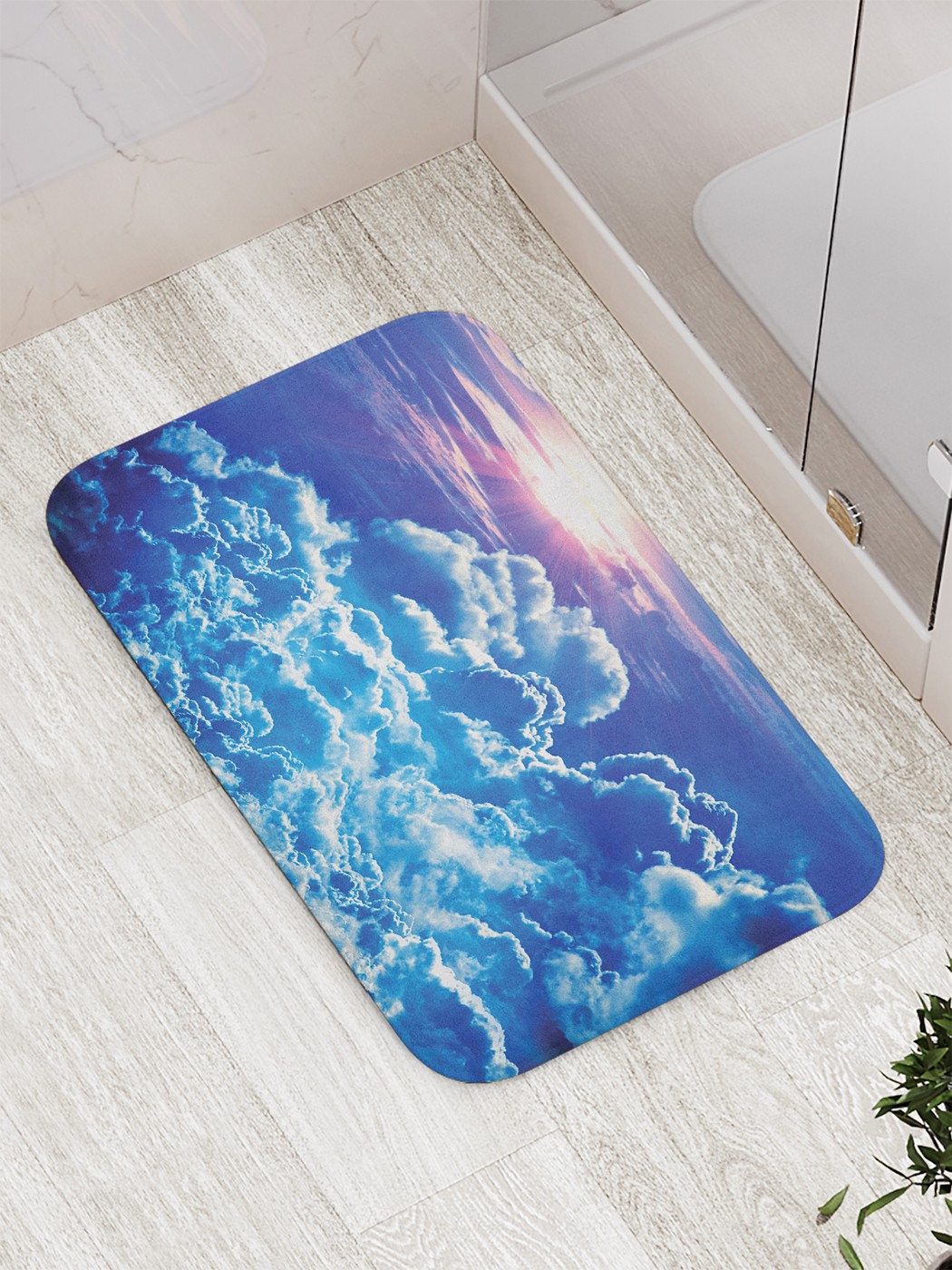 

bath_85507 Коврик противоскользящий для ванной, сауны, бассейна, 77х52 см
