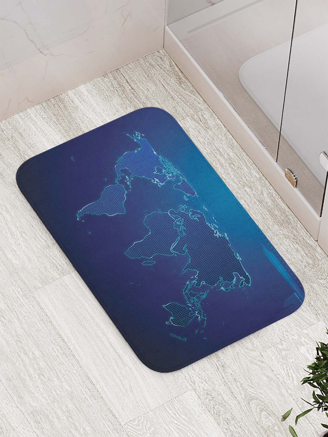 

bath_85504 Коврик противоскользящий для ванной, сауны, бассейна, 77х52 см