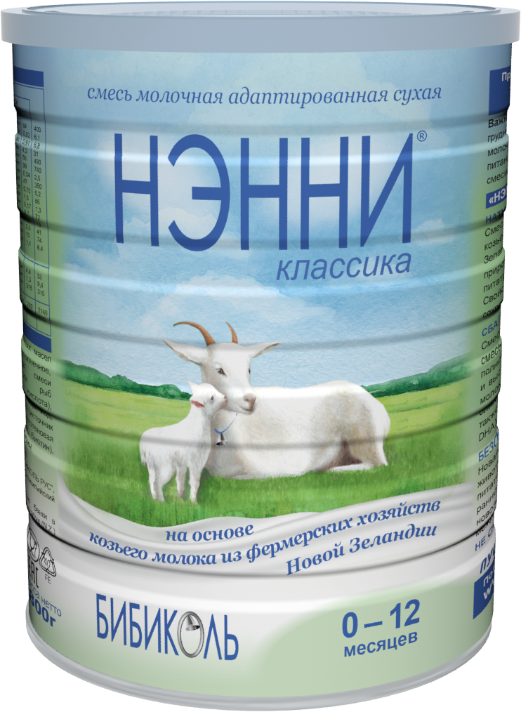 Смесь на козьем молоке Бибиколь Нэнни Классика от 0 до 12 мес. 400 г