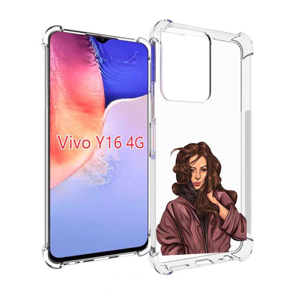 

Чехол MyPads Арт-рисунок-девушки для Vivo Y16 4G/ Vivo Y02S, Прозрачный, Tocco