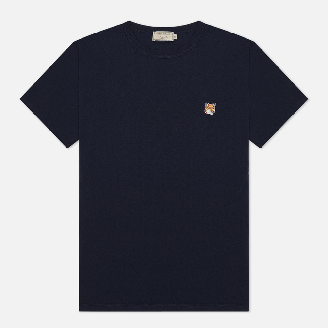 фото Футболка мужская maison kitsune am00103kj0008 синяя xl