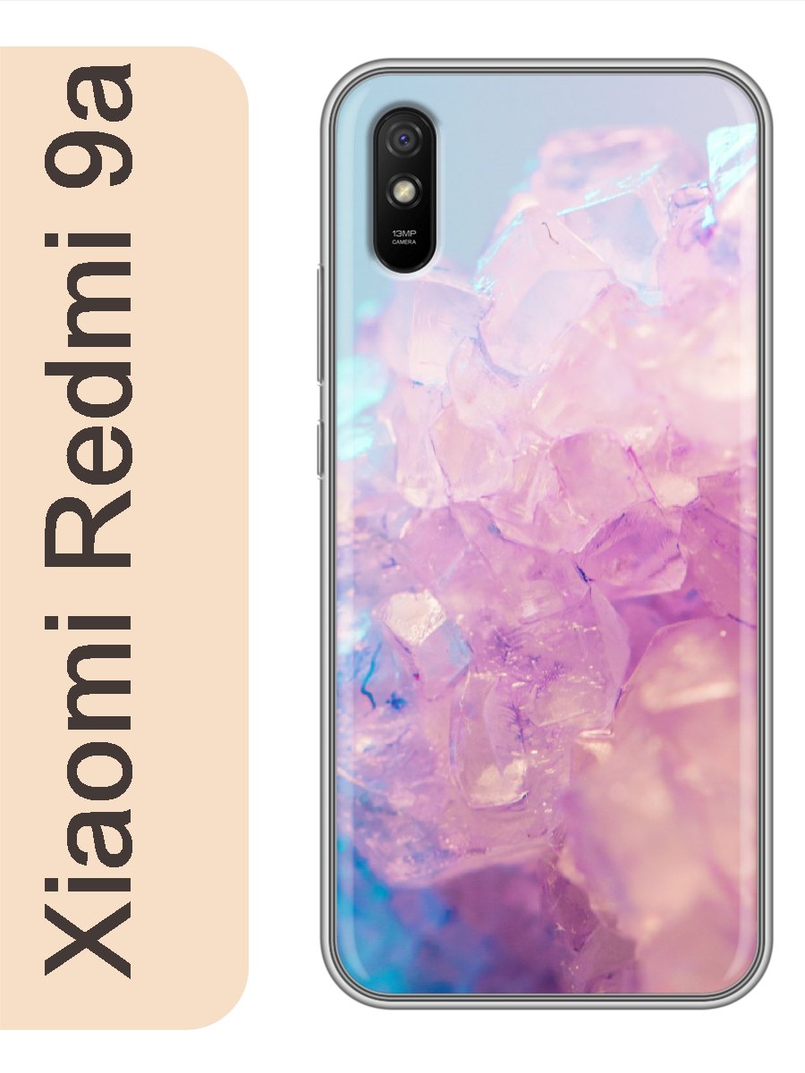 

Чехол на Xiaomi Redmi 9a кристаллы 195, Прозрачный, red9arzne