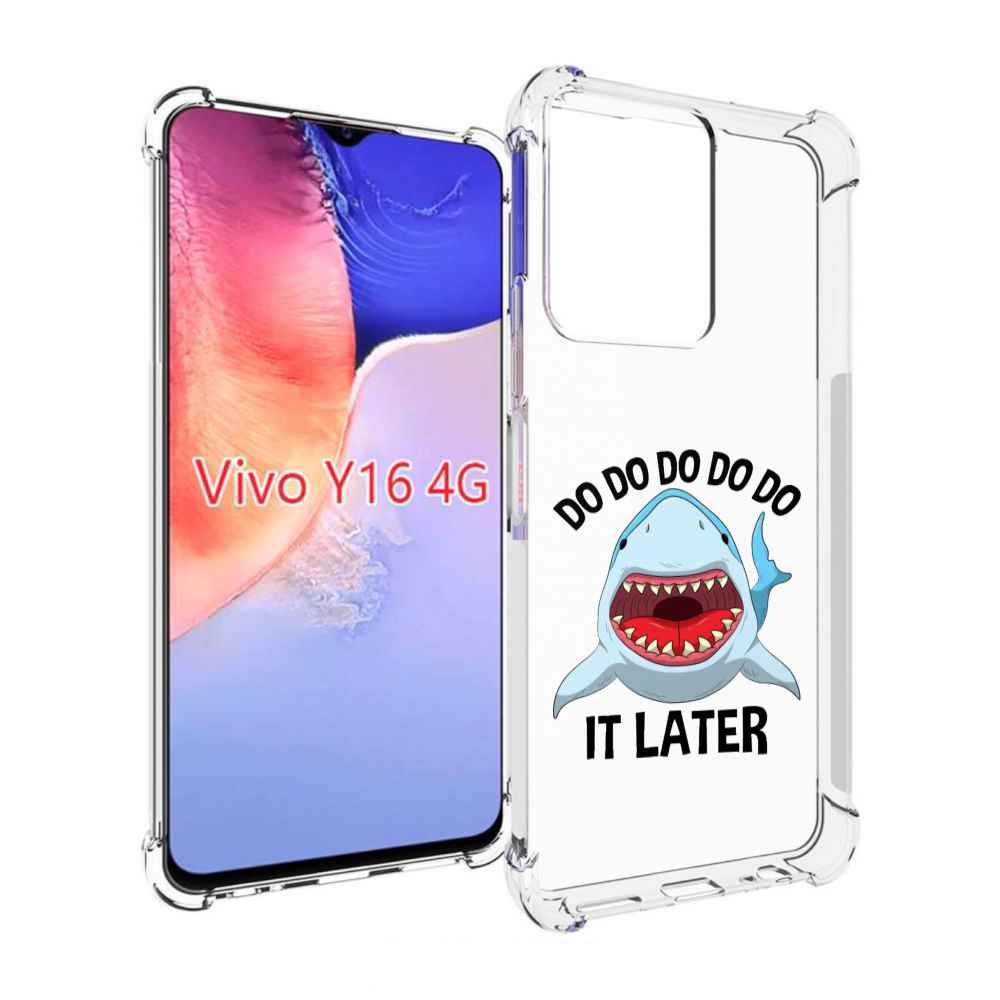 

Чехол MyPads Акула для Vivo Y16 4G/ Vivo Y02S, Прозрачный, Tocco