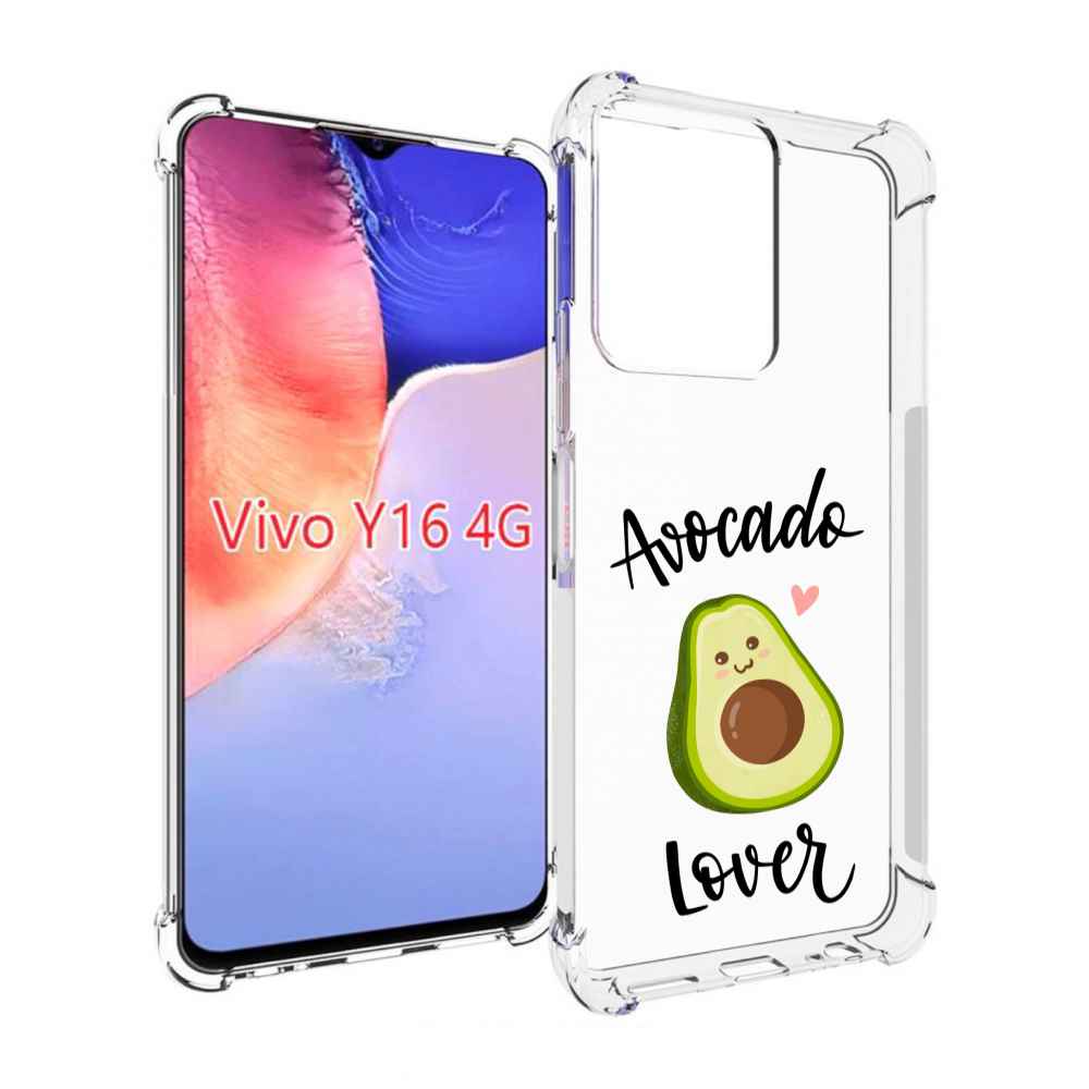 

Чехол MyPads Авокадо-любовь для Vivo Y16 4G/ Vivo Y02S, Прозрачный, Tocco