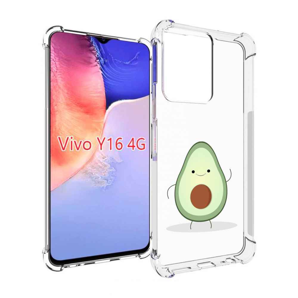 

Чехол MyPads Авокадик для Vivo Y16 4G/ Vivo Y02S, Прозрачный, Tocco