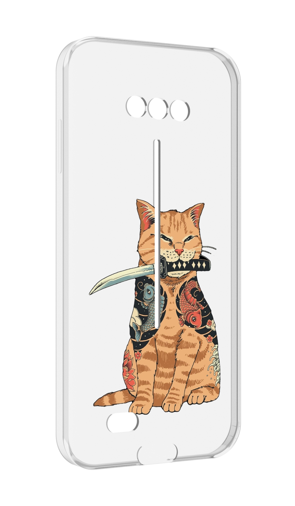 

Чехол MyPads кот-с-катаной для Doogee S41/S41 Pro противоударный, Tocco