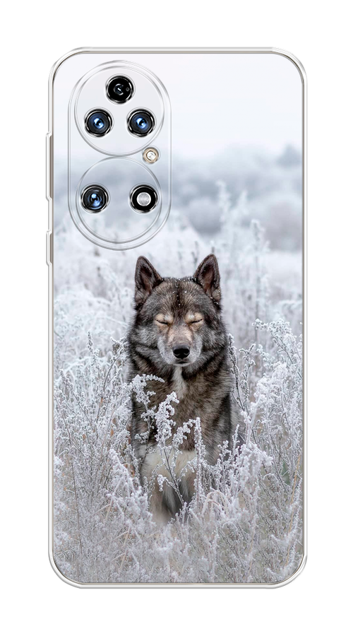

Чехол Awog на Huawei P50 "Волк в поле", Белый;черный, 6104950-1