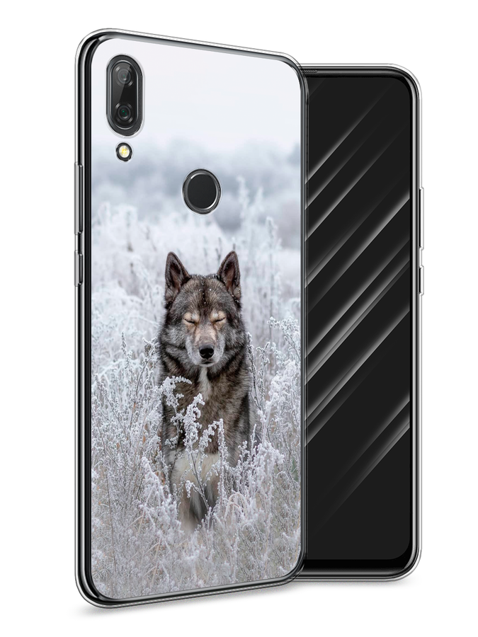 

Чехол Awog на Huawei P Smart Z "Волк в поле", Белый;черный, 69450-1