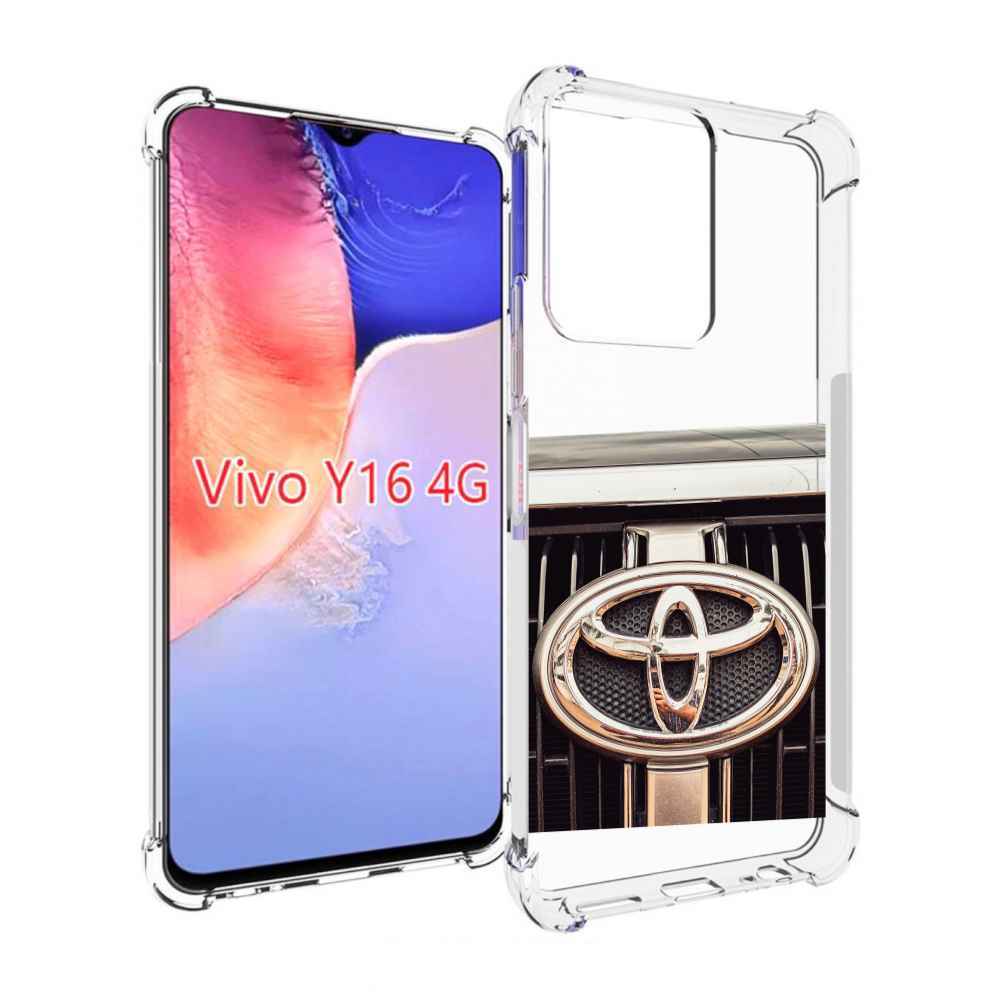 

Чехол MyPads toyota 3 для Vivo Y16 4G/ Vivo Y02S, Прозрачный, Tocco