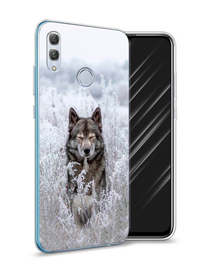 

Чехол Awog на Huawei P Smart 2019 "Волк в поле", Белый;черный, 67250-1