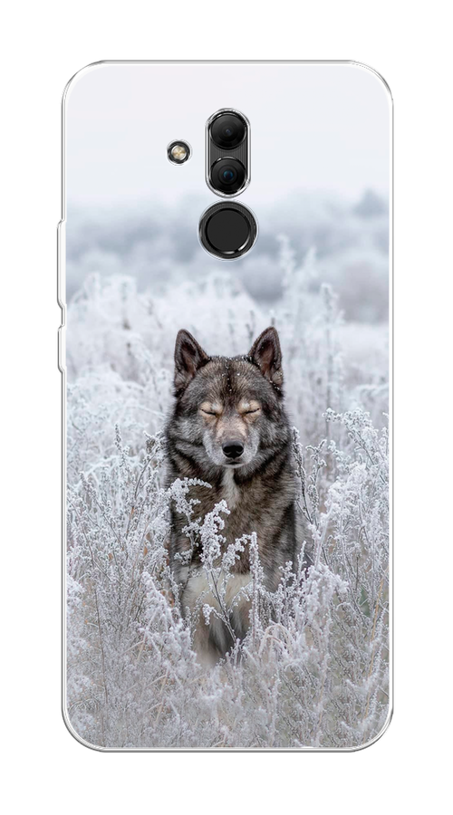

Чехол Awog на Huawei Mate 20 Lite "Волк в поле", Белый;черный, 66650-1