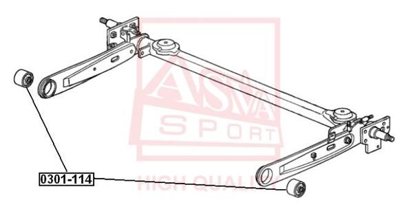 

Сайлентблок ASVA 0301114